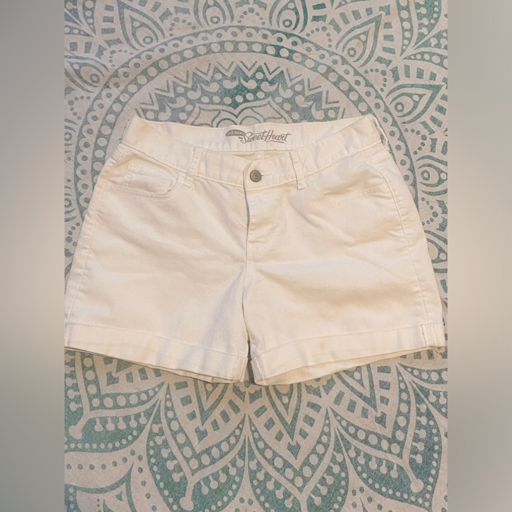 Old Navy White Denim Shorts